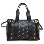 Chloe Leather Embroidered Little Horses Tao Tote (SHF-20818)