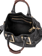 Chloe Leather Ethel Satchel Bag Black