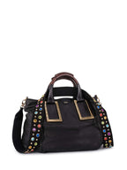 Chloe Leather Ethel Satchel Bag Black