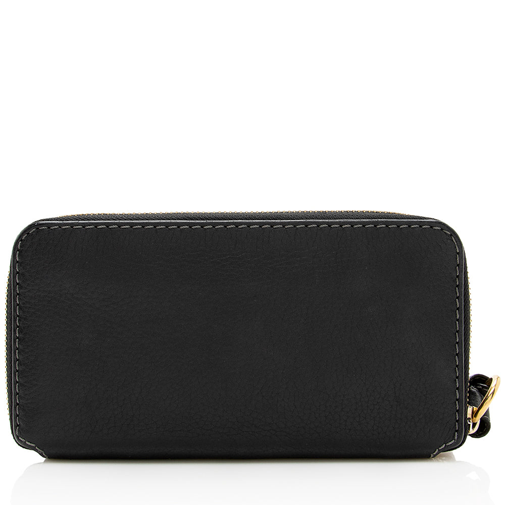 Chloe Leather Marcie Long Zip Wallet (SHF-18964)