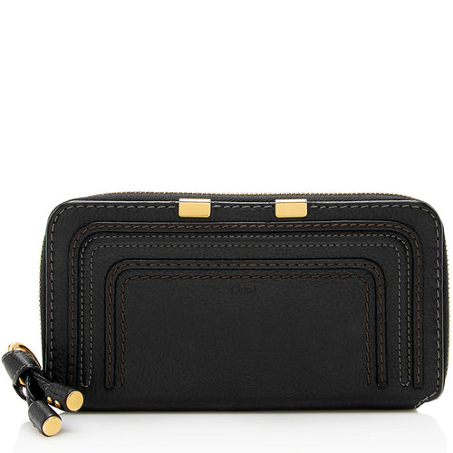 Chloe Leather Marcie Long Zip Wallet (SHF-18964)