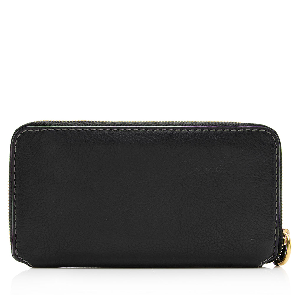 Chloe Leather Marcie Long Zip Wallet (SHF-20087)