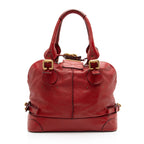 Chloe Leather Paddington Dome Satchel (SHF-cx83UC)