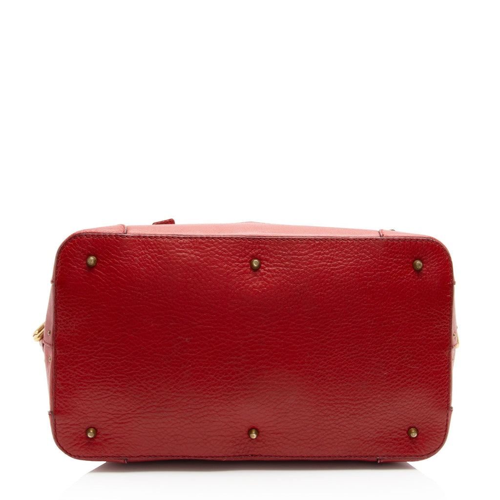 Chloe Leather Paddington Dome Satchel (SHF-cx83UC)