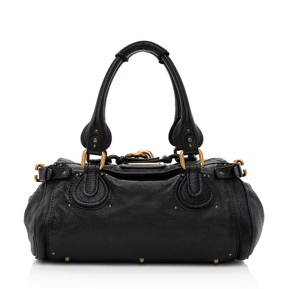 Chloe Leather Paddington Medium Satchel (SHF-19174)