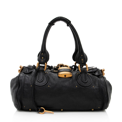 Chloe Leather Paddington Medium Satchel (SHF-19174)