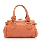 Chloe Leather Paddington Medium Satchel (SHF-q60NaG)