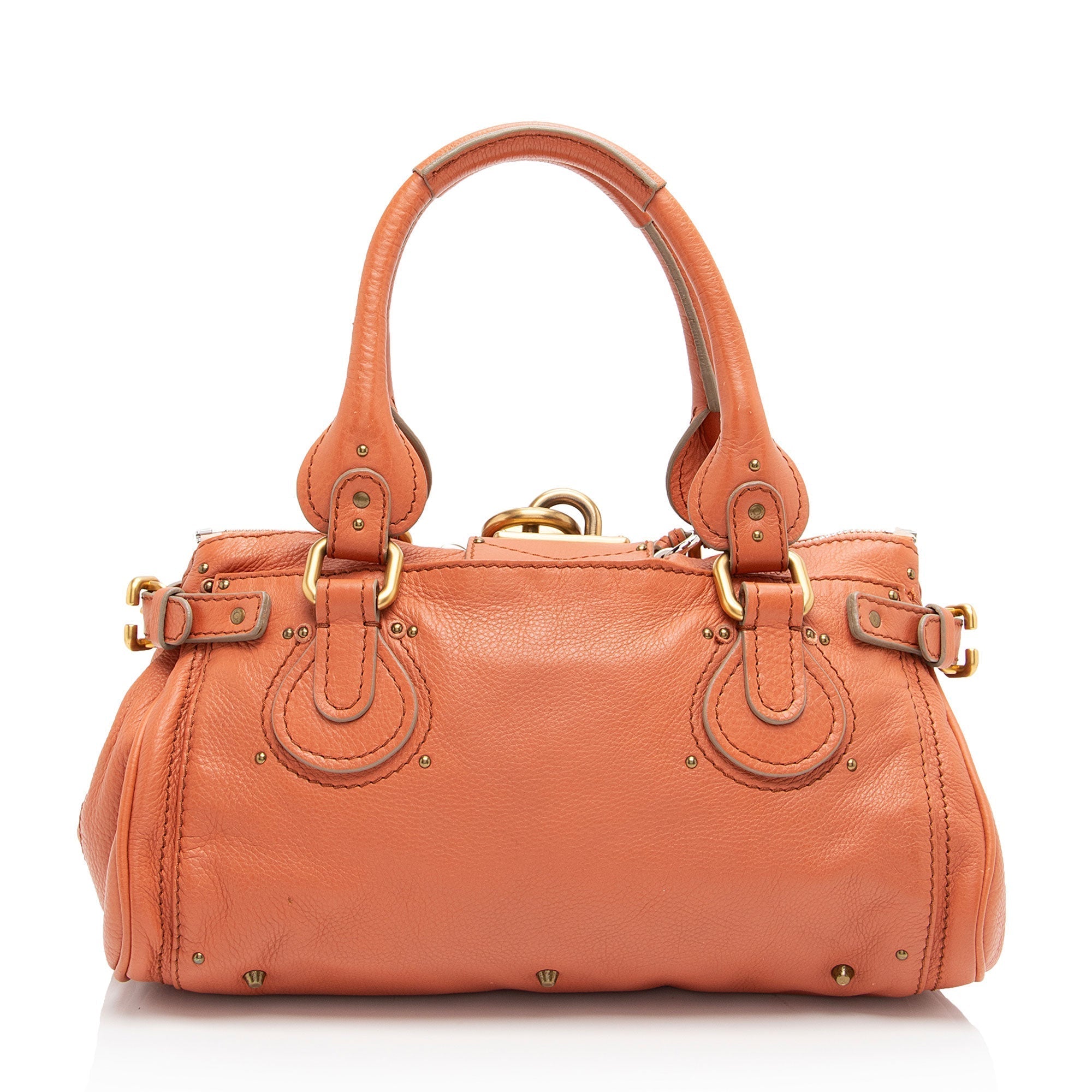 Chloe Leather Paddington Medium Satchel (SHF-q60NaG)