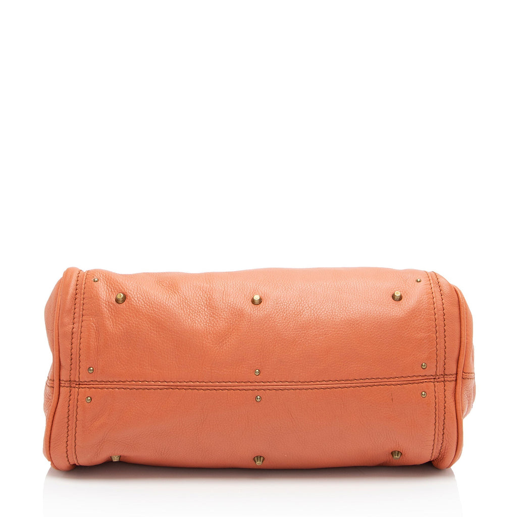 Chloe Leather Paddington Medium Satchel (SHF-q60NaG)