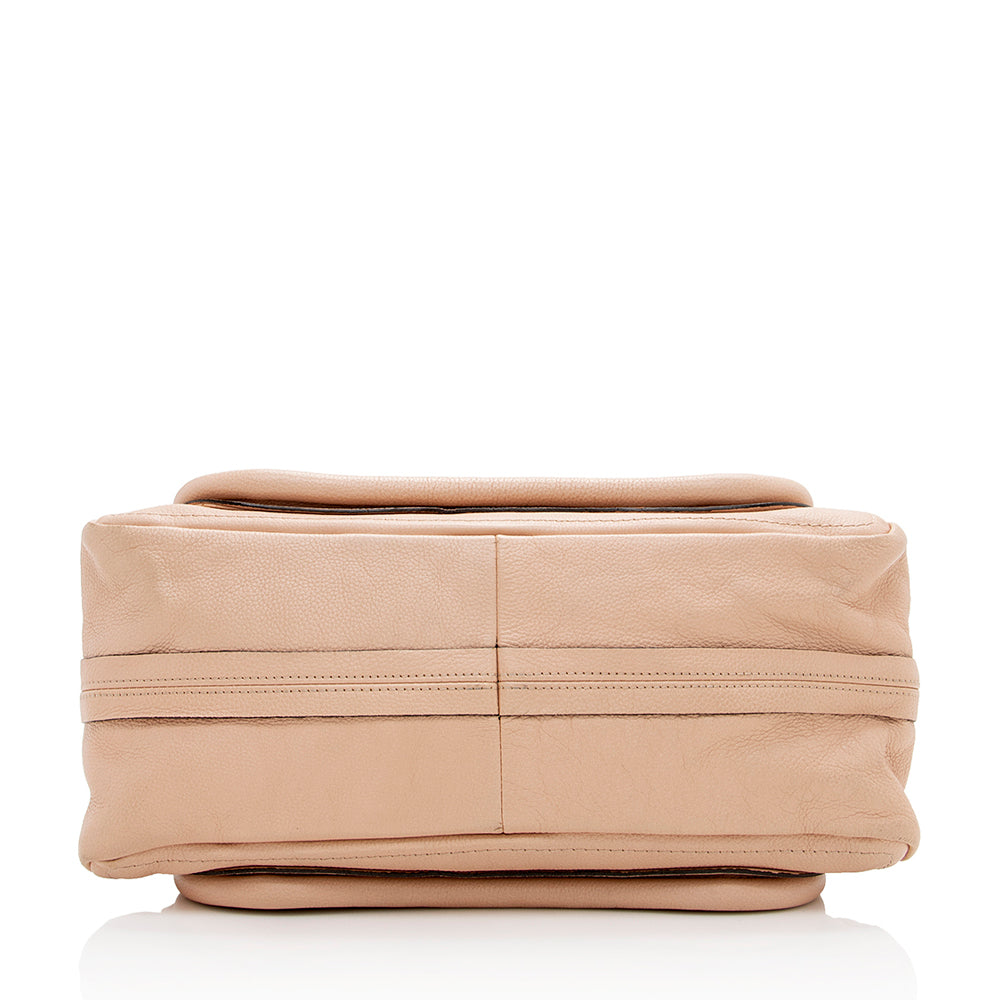 Chloe Leather Paraty Medium Satchel (SHF-17346)