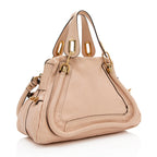 Chloe Leather Paraty Medium Satchel (SHF-17346)