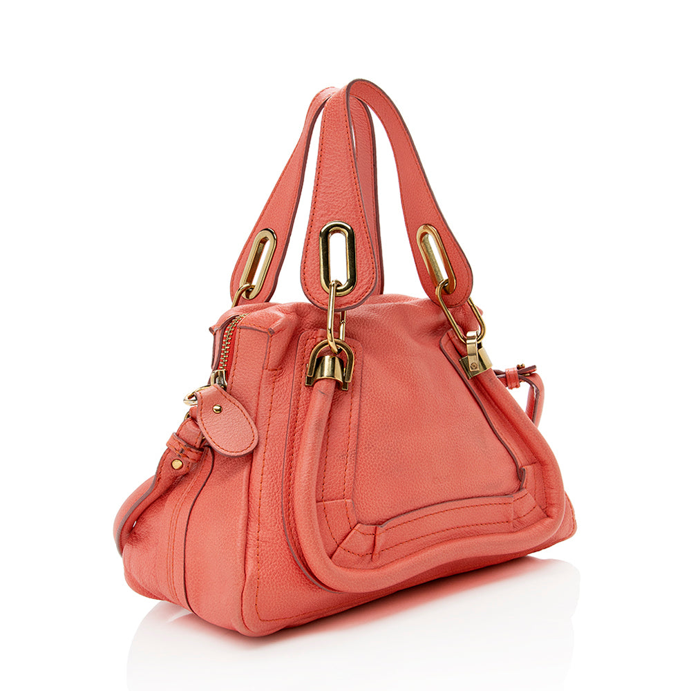 Chloe Leather Paraty Small Satchel - FINAL SALE (SHF-14701)