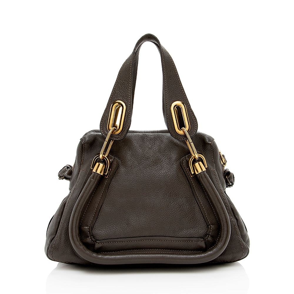 Chloe Leather Paraty Small Satchel (SHF-16203)