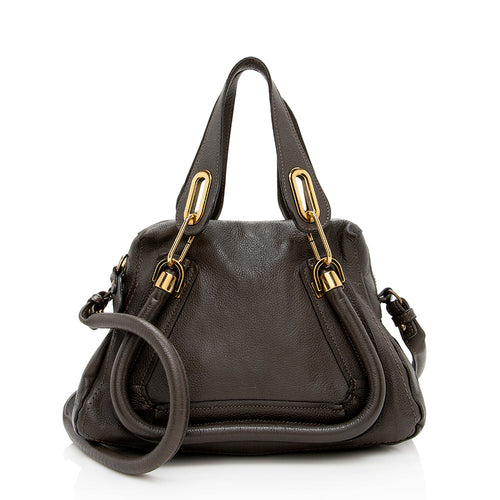 Chloe Leather Paraty Small Satchel (SHF-16203)