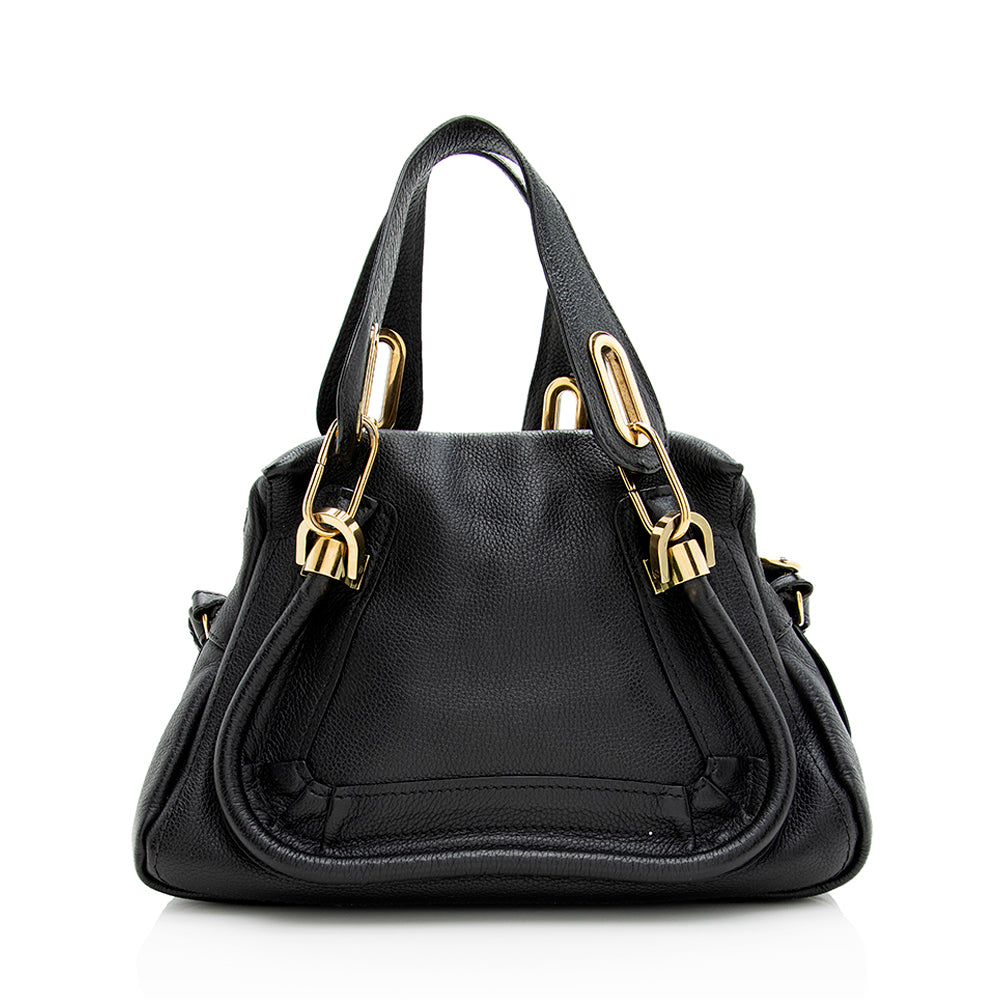 Chloe Leather Paraty Small Satchel (SHF-19358)