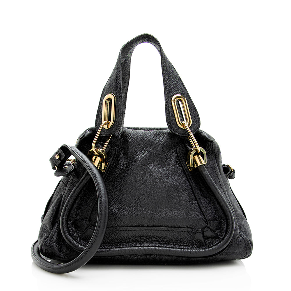 Chloe Leather Paraty Small Satchel (SHF-19358)