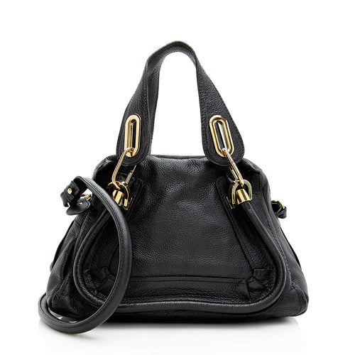 Chloe Leather Paraty Small Satchel (SHF-19358)