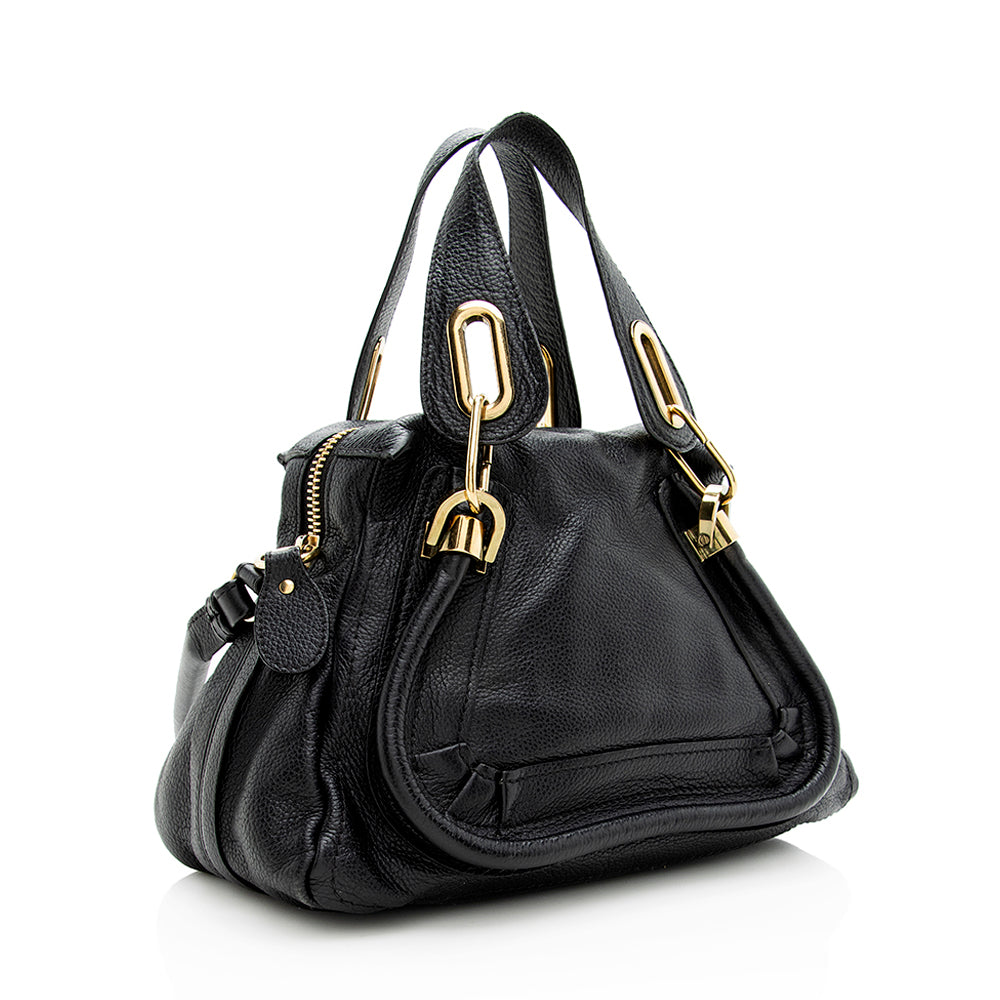 Chloe Leather Paraty Small Satchel (SHF-19358)