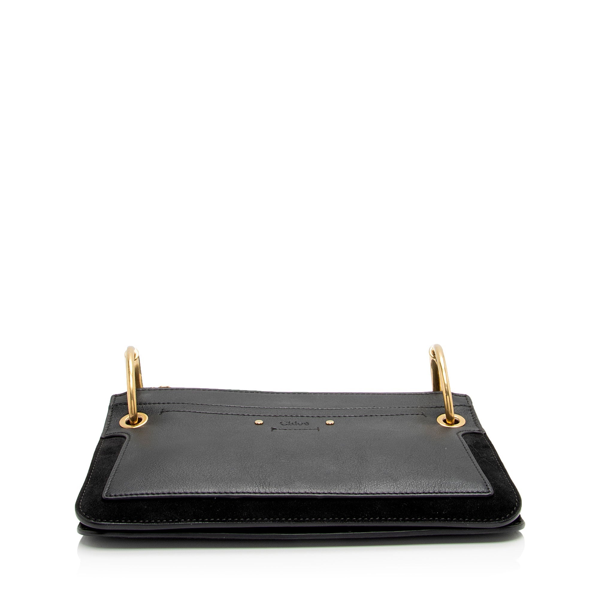 Chloe Leather Suede Roy Mini Shoulder Bag (SHF-UKfJFP)