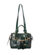 Chloe Leather Top Handle  Bag Green