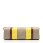 Chloe Linen Canvas Woody Medium Tote (SHF-7T4STp)