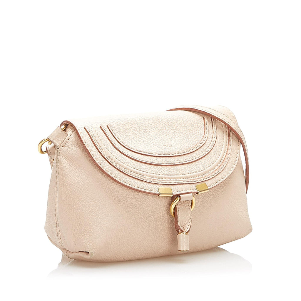 Chloe Marcie Leather Crossbody Bag (SHG-16862)