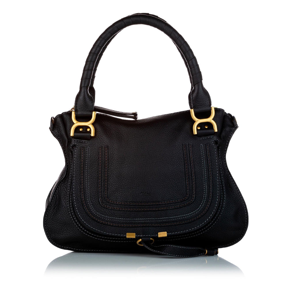Chloe Marcie Leather Satchel (SHG-25956)