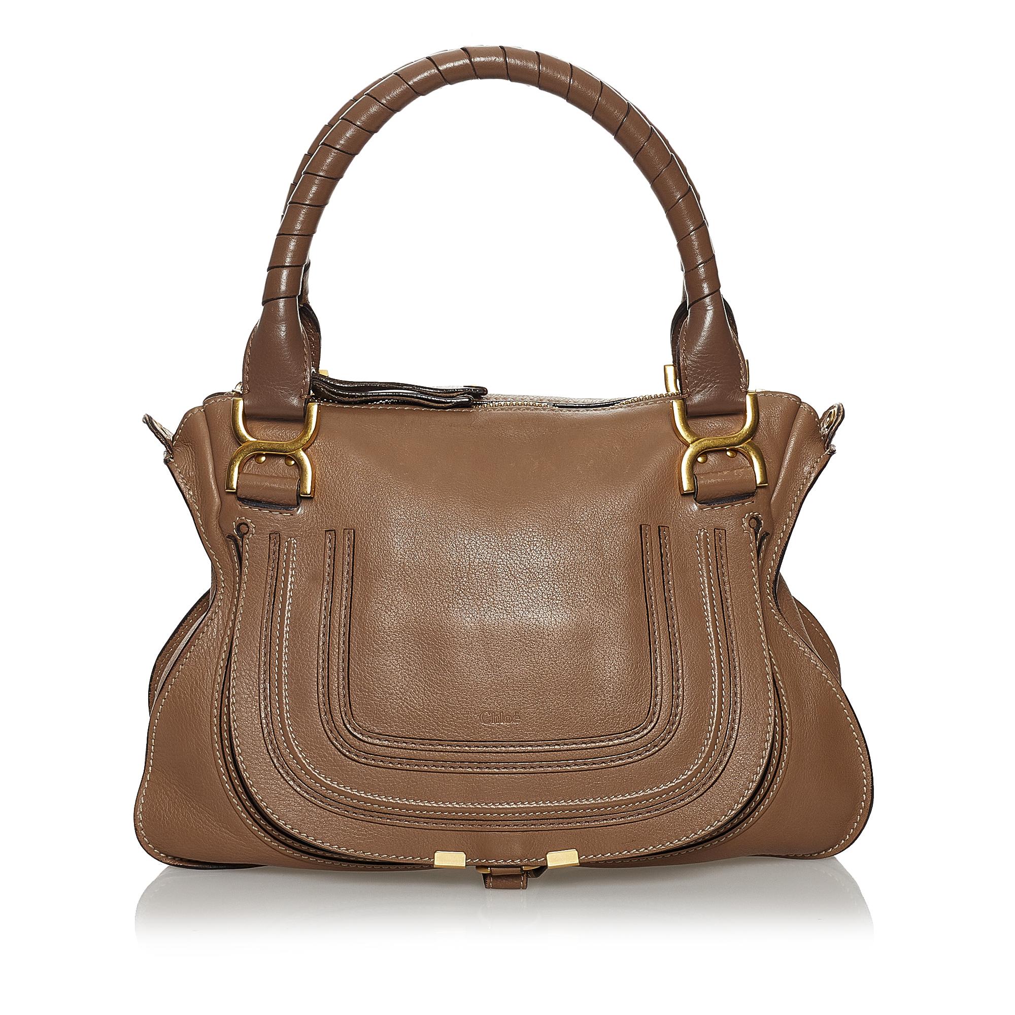 Chloe Marcie Leather Satchel (SHG-30681)