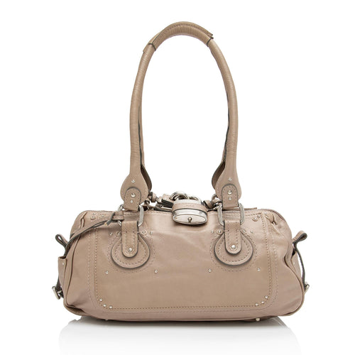 Chloe Metallic Leather Paddington Medium Satchel (SHF-fGg4oH)