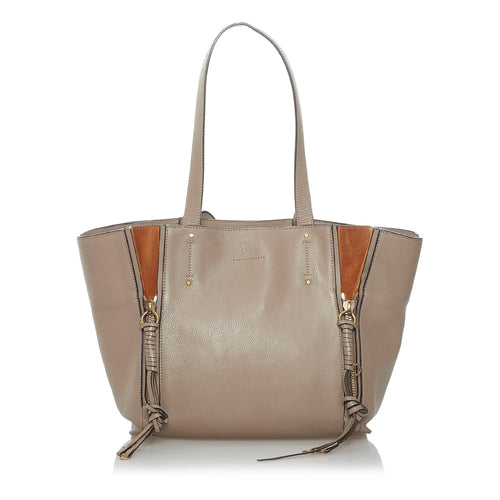 Chloe Milo Leather Tote Bag (SHG-29788)