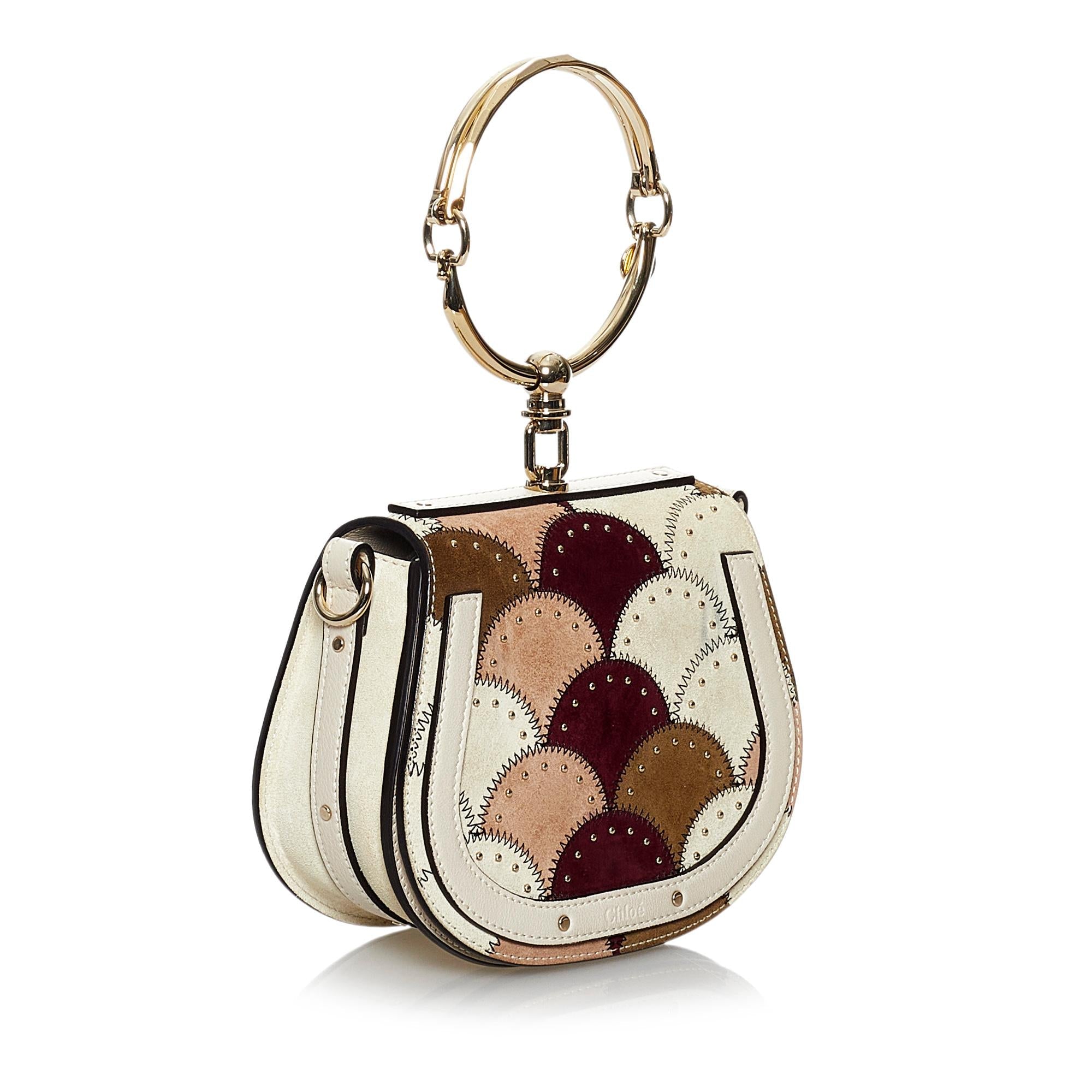 Chloe Nile Patchwork Leather Satchel (SHG-30107)