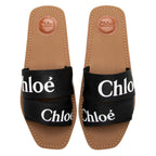 Chloe Nylon Logo Slide Sandals - Size 11 / 41 (SHF-19969)