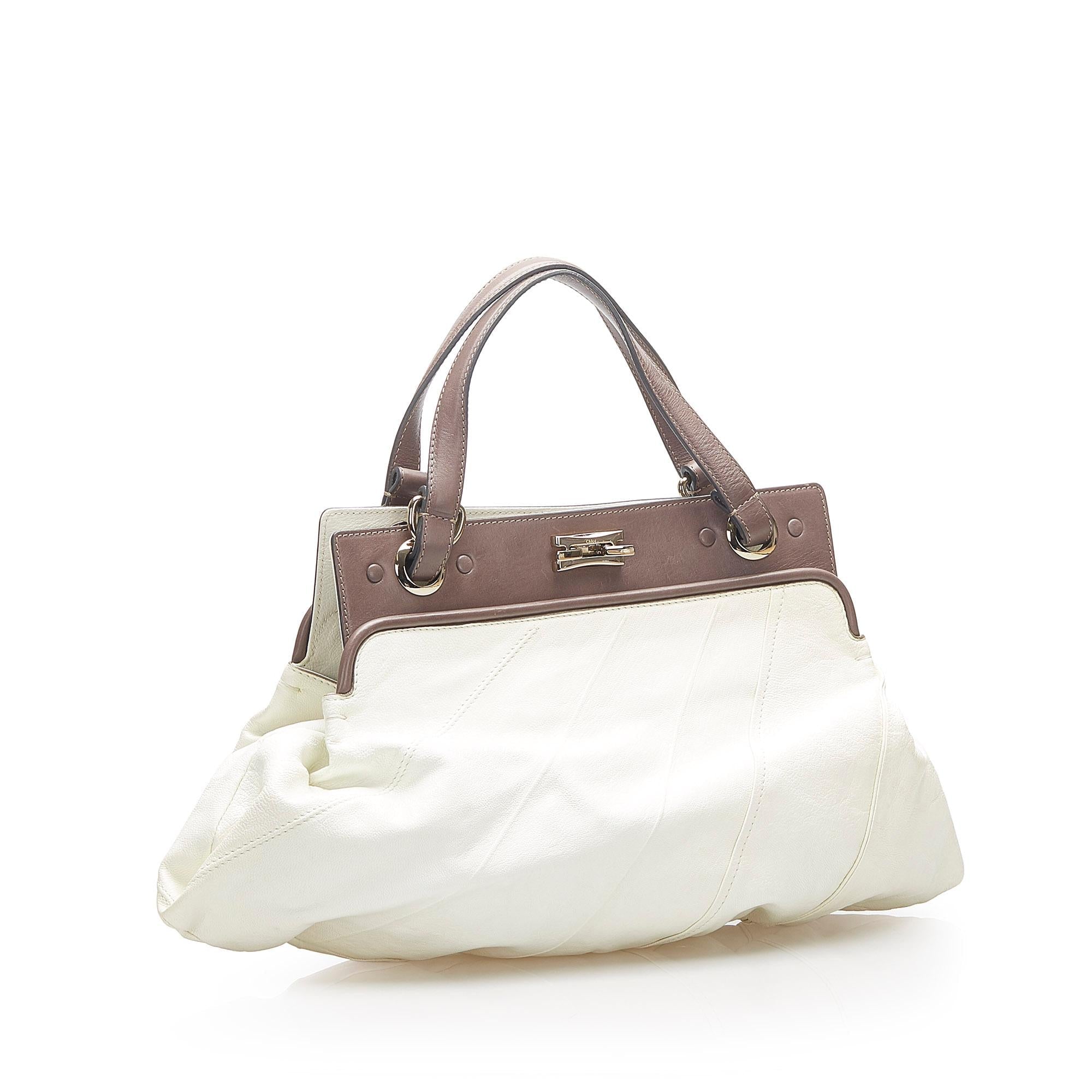 Chloe Odessa Leather Satchel (SHG-1bmWlJ)