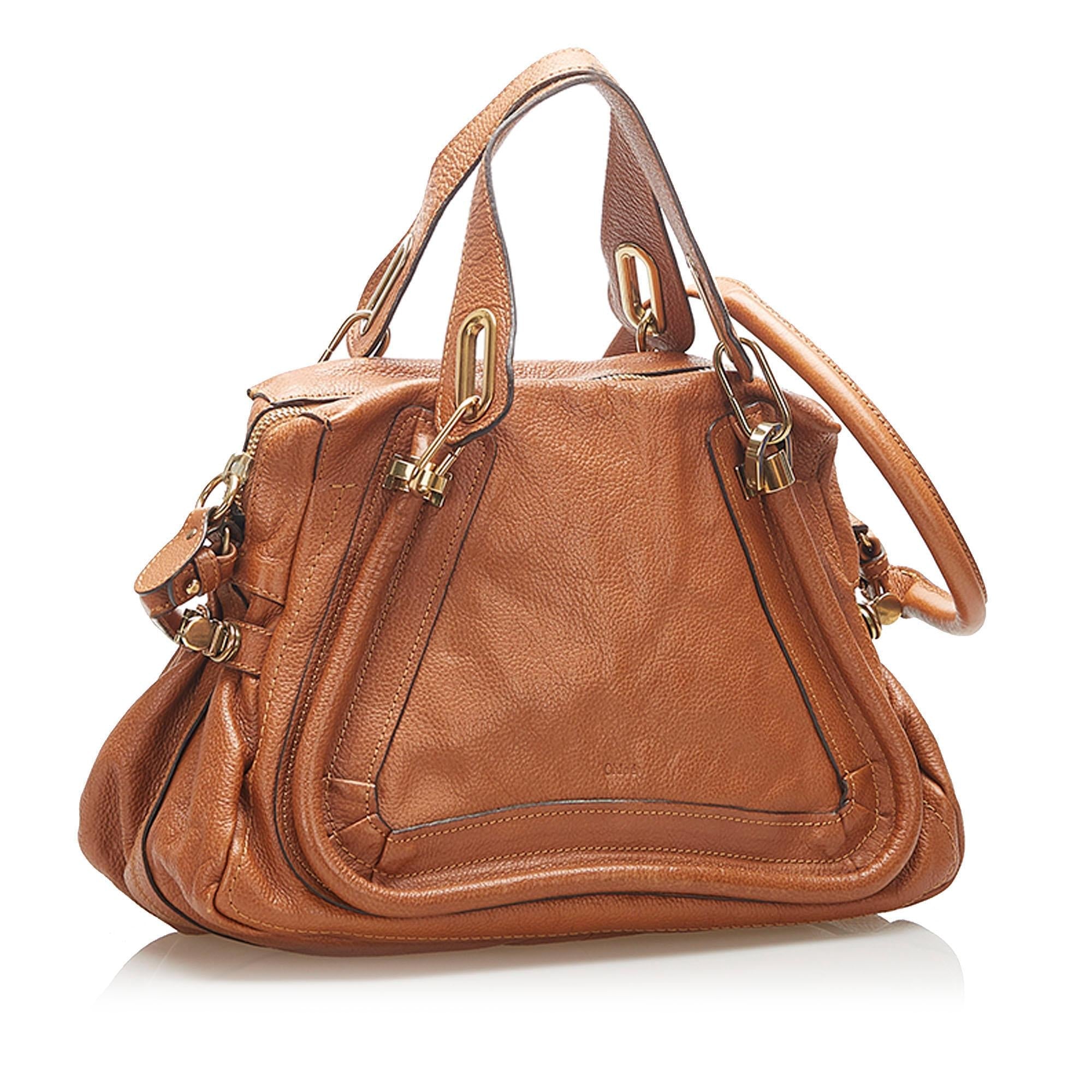 Chloe Paraty Leather Satchel (SHG-22360)