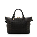 Chloe Perforated Leather Baylee Medium Shoulder Bag (SHF-14832)