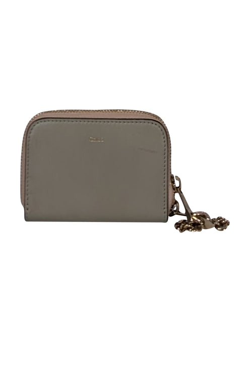 Chloe - Sage Green & Black Small Leather Wallet