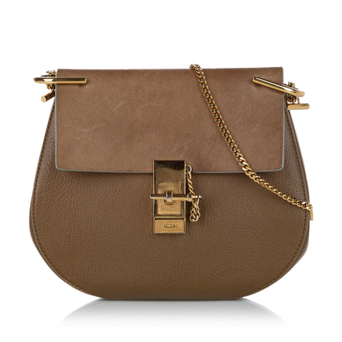 Chloe Small Drew Leather Crossbody Bag (SHG-24804)