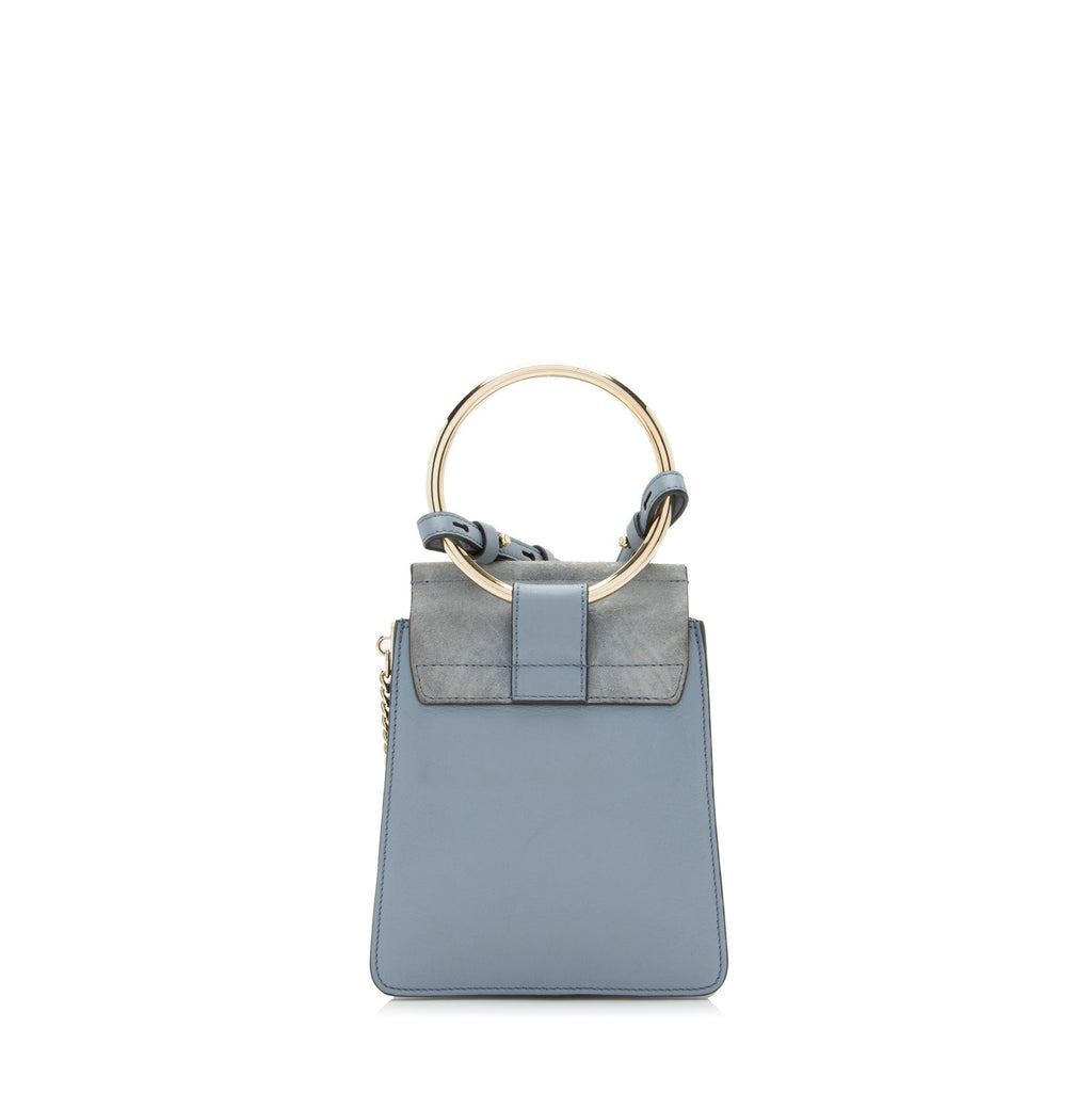 Chloe Suede Calfskin Faye Mini Bracelet Bag (SHF-M6mAJI)