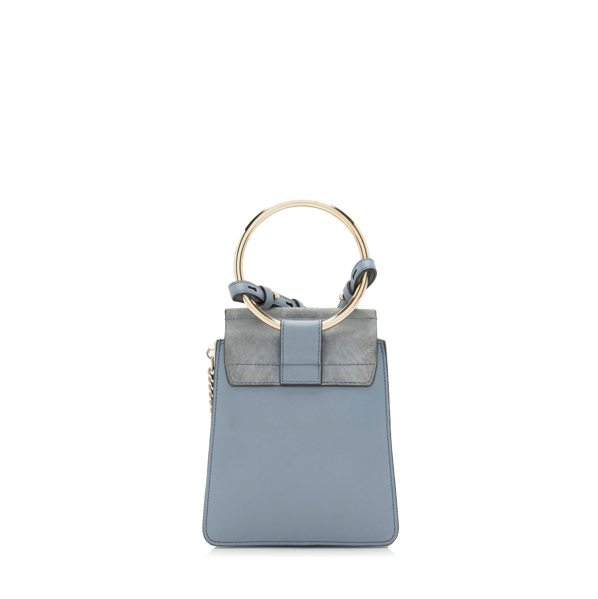 Chloe Suede Calfskin Faye Mini Bracelet Bag (SHF-M6mAJI)