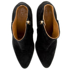Chloe Suede Grommet Booties - Size 8 / 38 (SHF-19874)