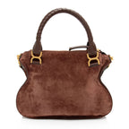 Chloe Suede Marcie Medium Satchel (SHF-9KssaD)