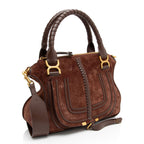 Chloe Suede Marcie Medium Satchel (SHF-9KssaD)