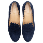 Chloe Suede Scalloped Lauren Pumps - Size 9 / 39 (SHF-19731)