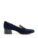 Chloe Suede Scalloped Lauren Pumps - Size 9 / 39 (SHF-19731)