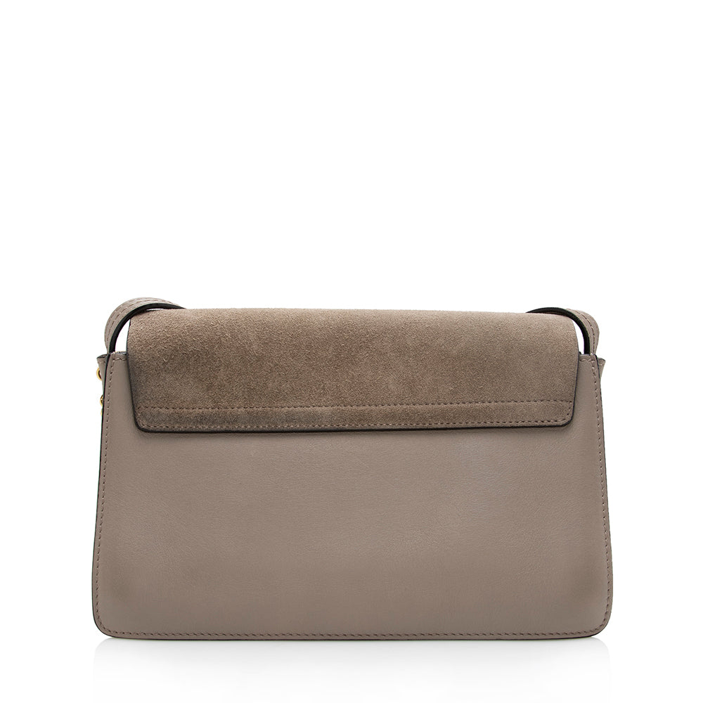 Chloe Suede Studded Small Faye Shoulder Bag - FINAL SALE (SHF-17184)