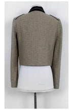 Chloe - Tan Striped Sequin Jacket Sz 6