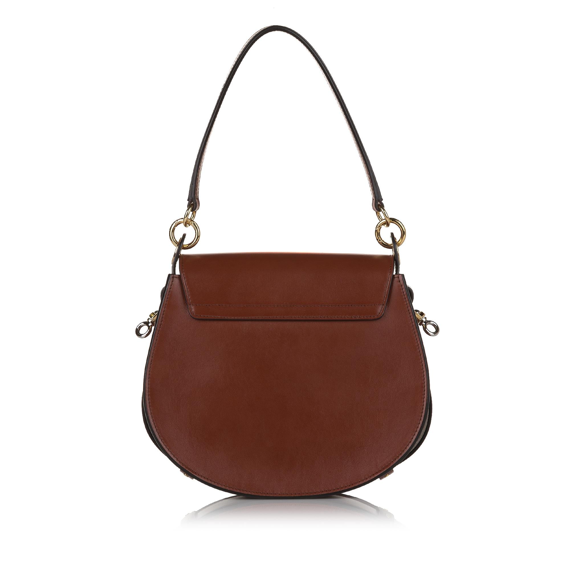 Chloe Tess Leather Satchel (SHG-33757)