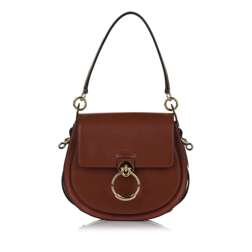 Chloe Tess Leather Satchel (SHG-33757)