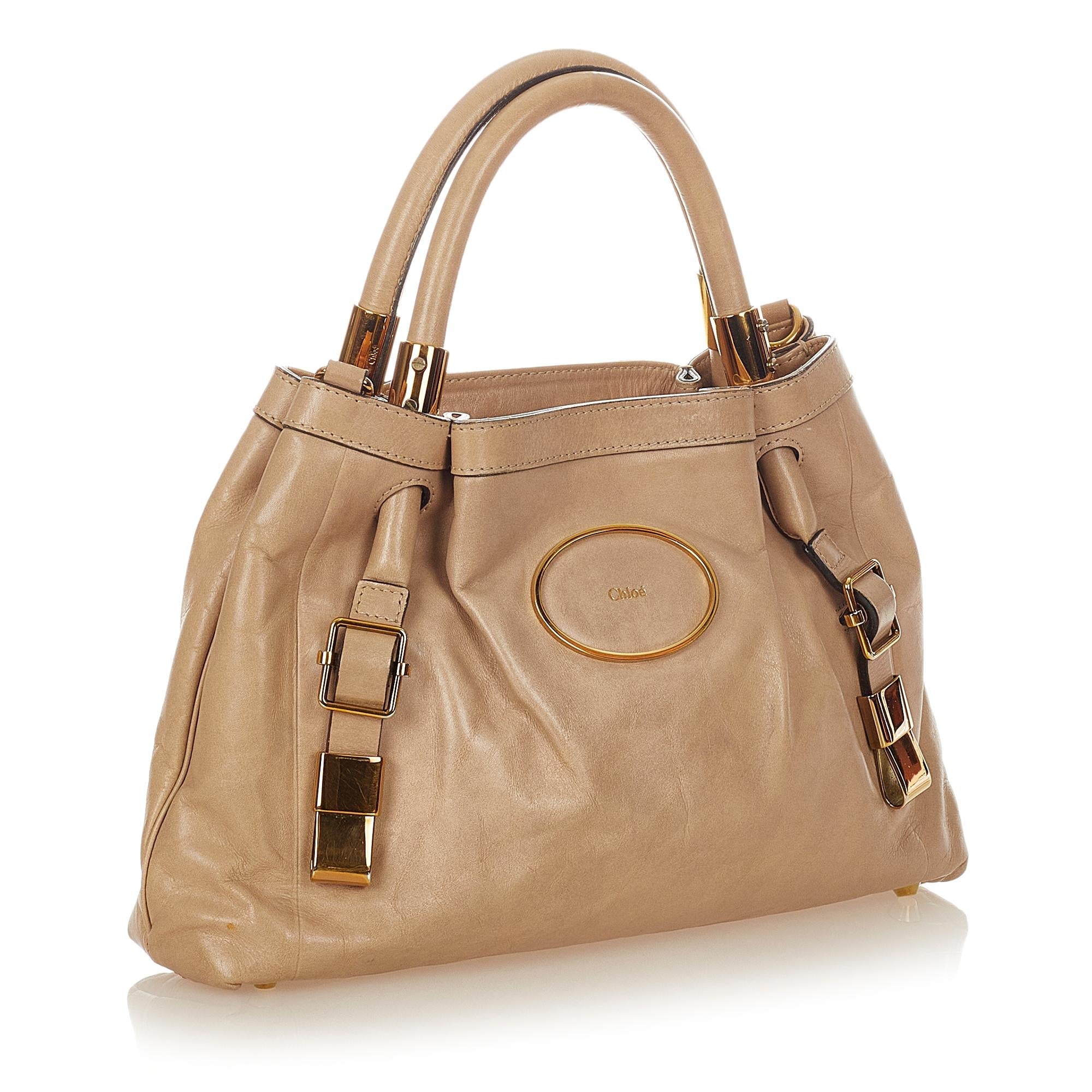 Chloe Victoria Leather Satchel (SHG-26623)