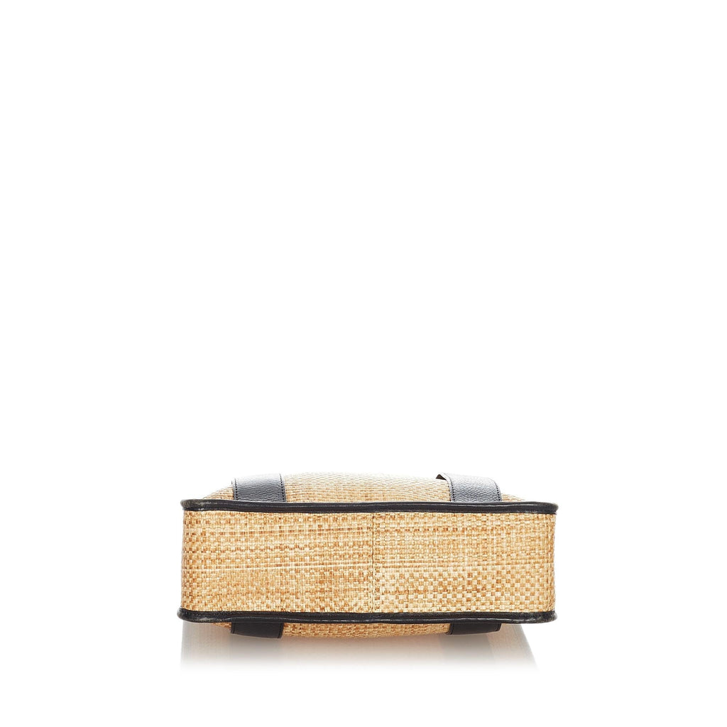 Chloe Woven Straw Shoulder Bag (SHG-23251)